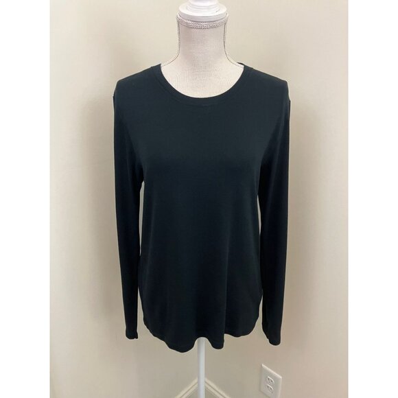 Eddie Bauer Black Long Sleeve Top Size Large - Picture 1 of 6